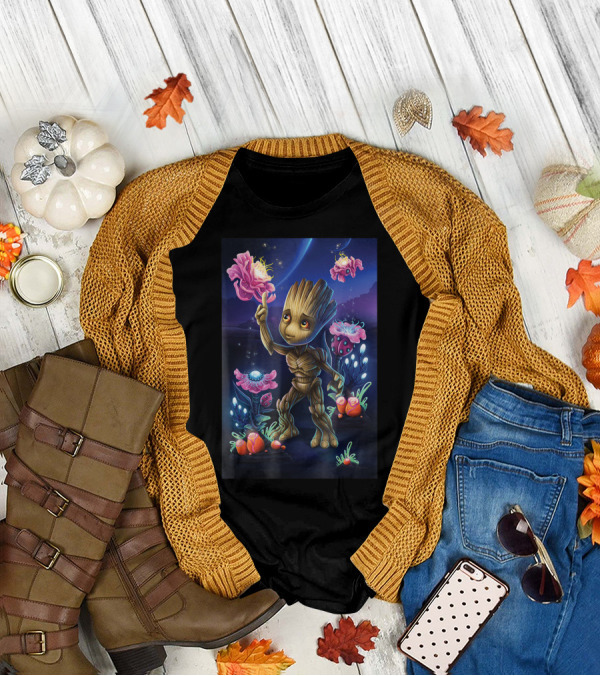 Marvel Guardians Of The Galaxy Groot Flora Universe T-Shirt