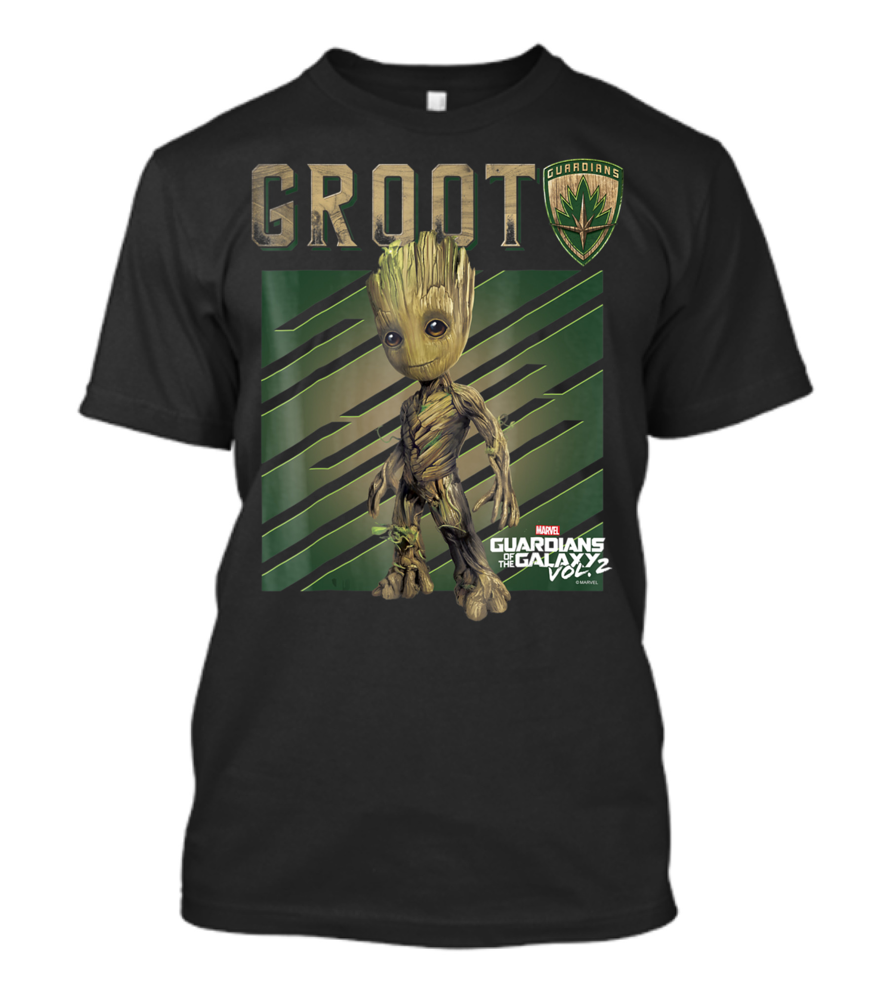 Groot Guardians Shield Marvel Guardians Of The Galaxy Vol 2 T-Shirt
