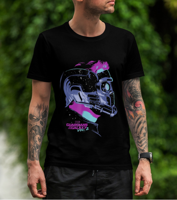 Marvel Guardians Of The Galaxy Vol 2 Star Lord Neon Pop T-Shirt