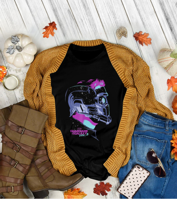 Marvel Guardians Of The Galaxy Vol 2 Star Lord Neon Pop T-Shirt