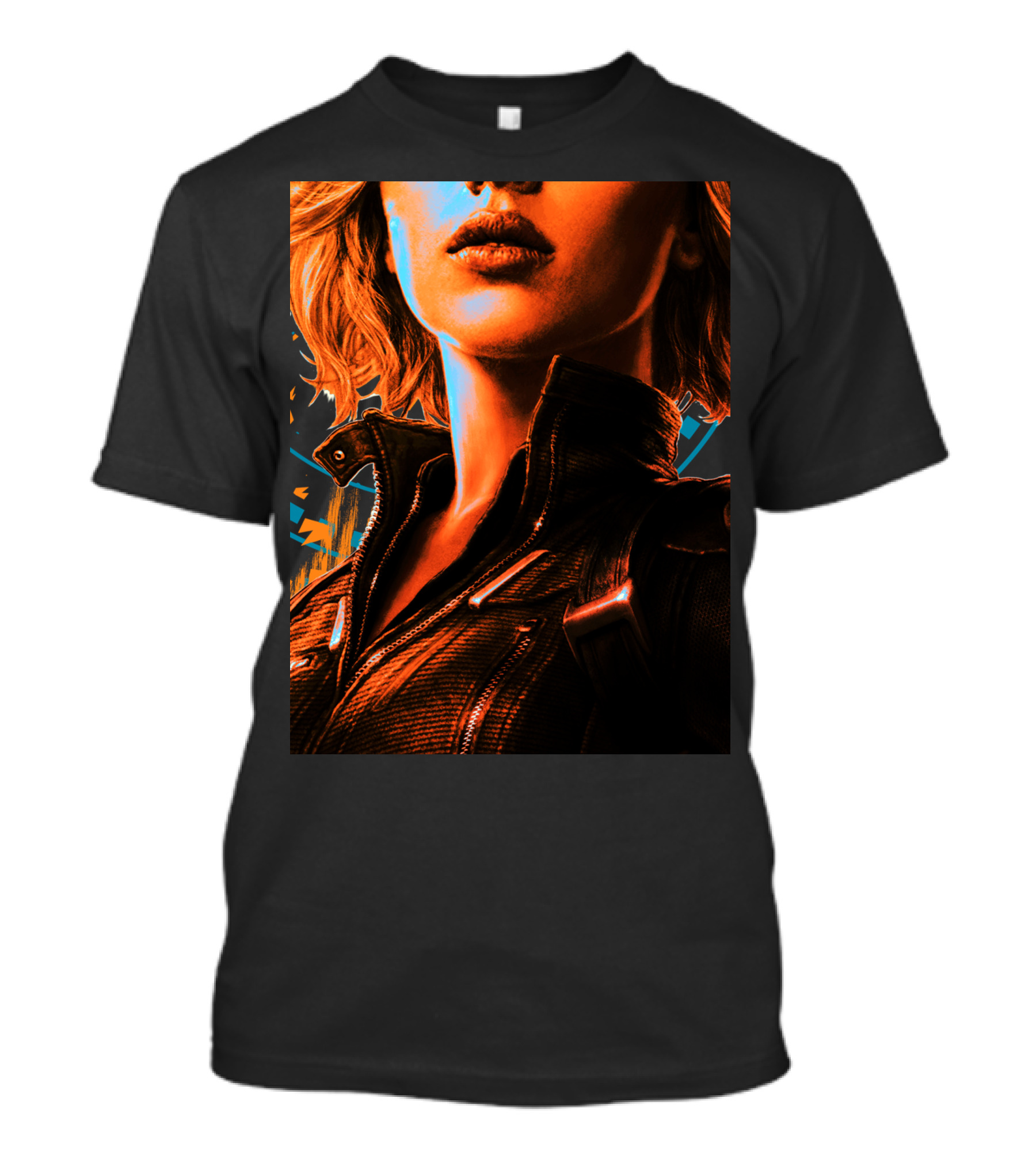 Marvel Infinity War Black Widow Grunge Close-Up T-Shirt