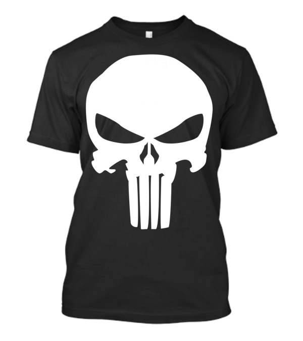 Marvel Punisher Classic Skull Symbol Iconic T-Shirt