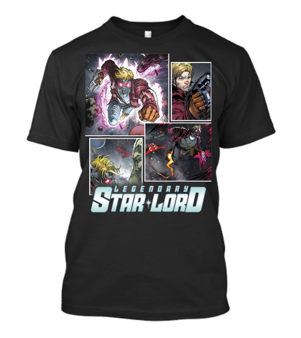 Legendary Star Lord Marvel Guardians Of The Galaxy Collage T-Shirt