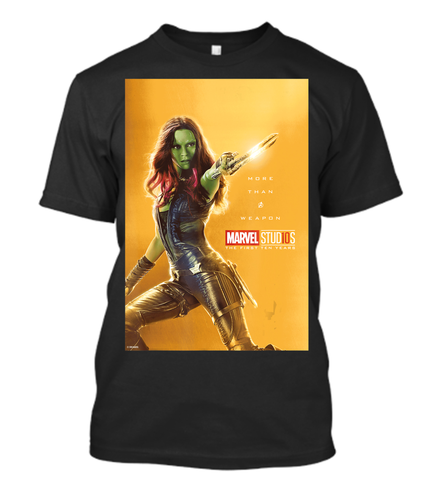 Marvel Studios The First Ten Years More Than A Weapon Gamora T-Shirt