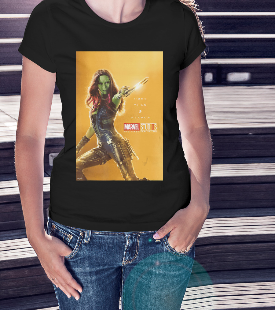 Marvel Studios The First Ten Years More Than A Weapon Gamora T-Shirt