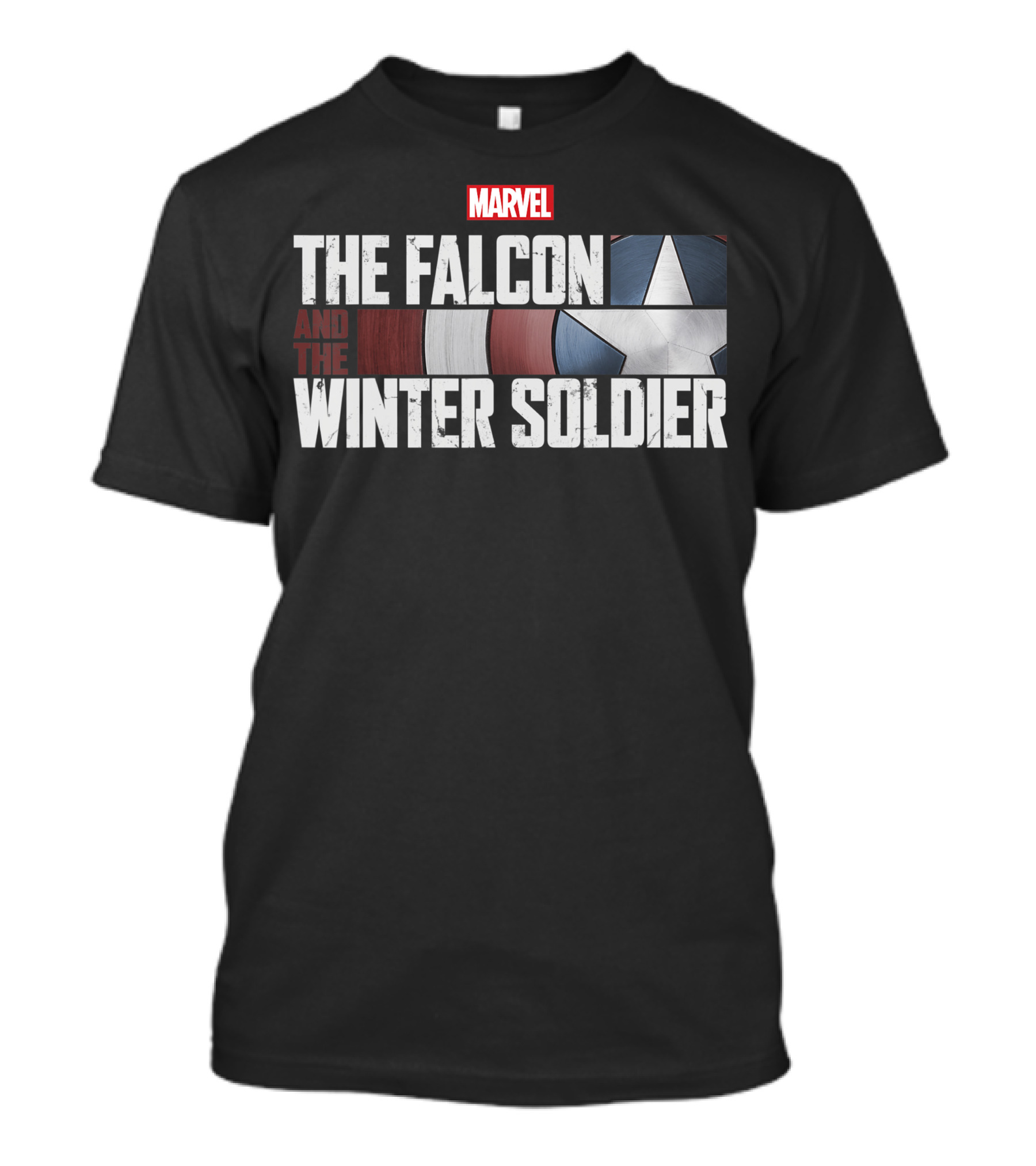 Marvel The Falcon And The Winter Soldier Shield Logo Iconic Series T-Shirt