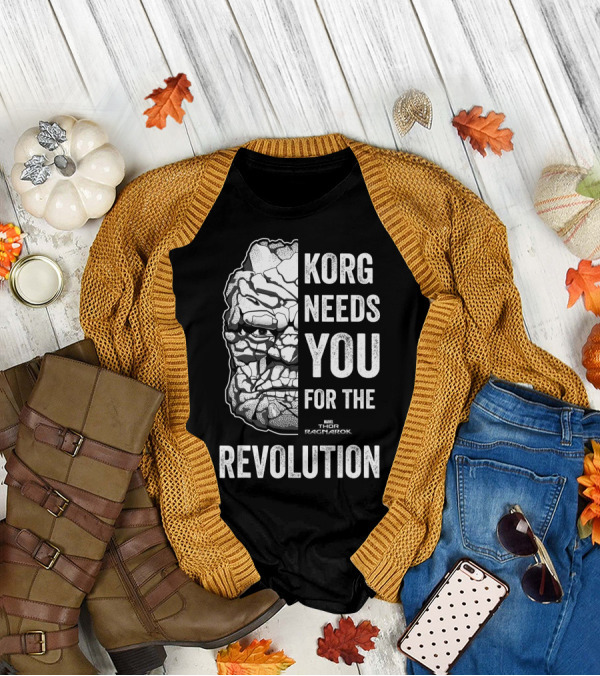 Marvel Thor Ragnarok Korg Needs You For The Revolution T-Shirt