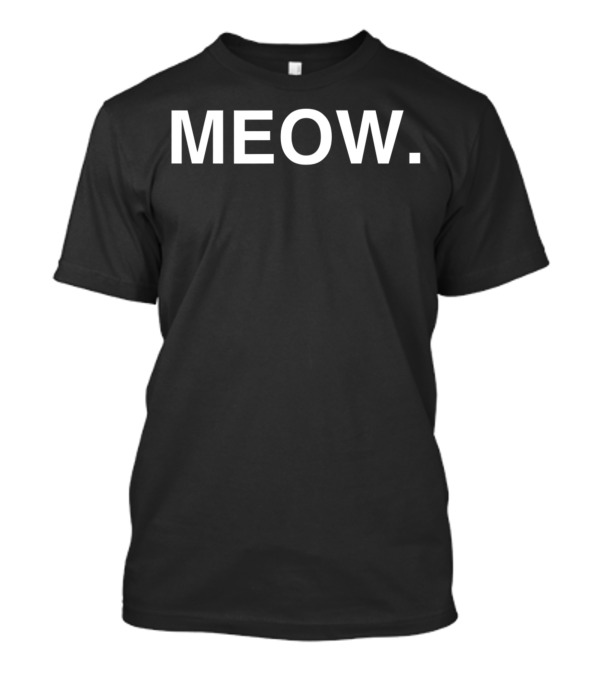 Meow Pet Kitten Cat Lover Minimalist T-Shirt