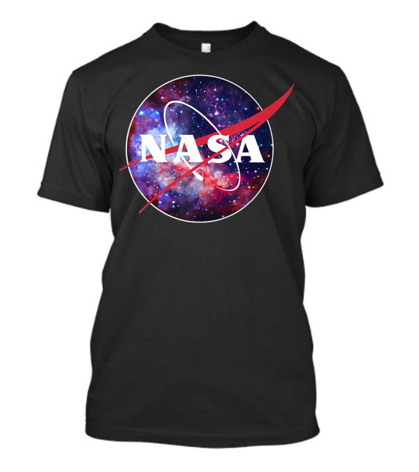 NASA Galaxy Logo Purple Pink Mix T-Shirt