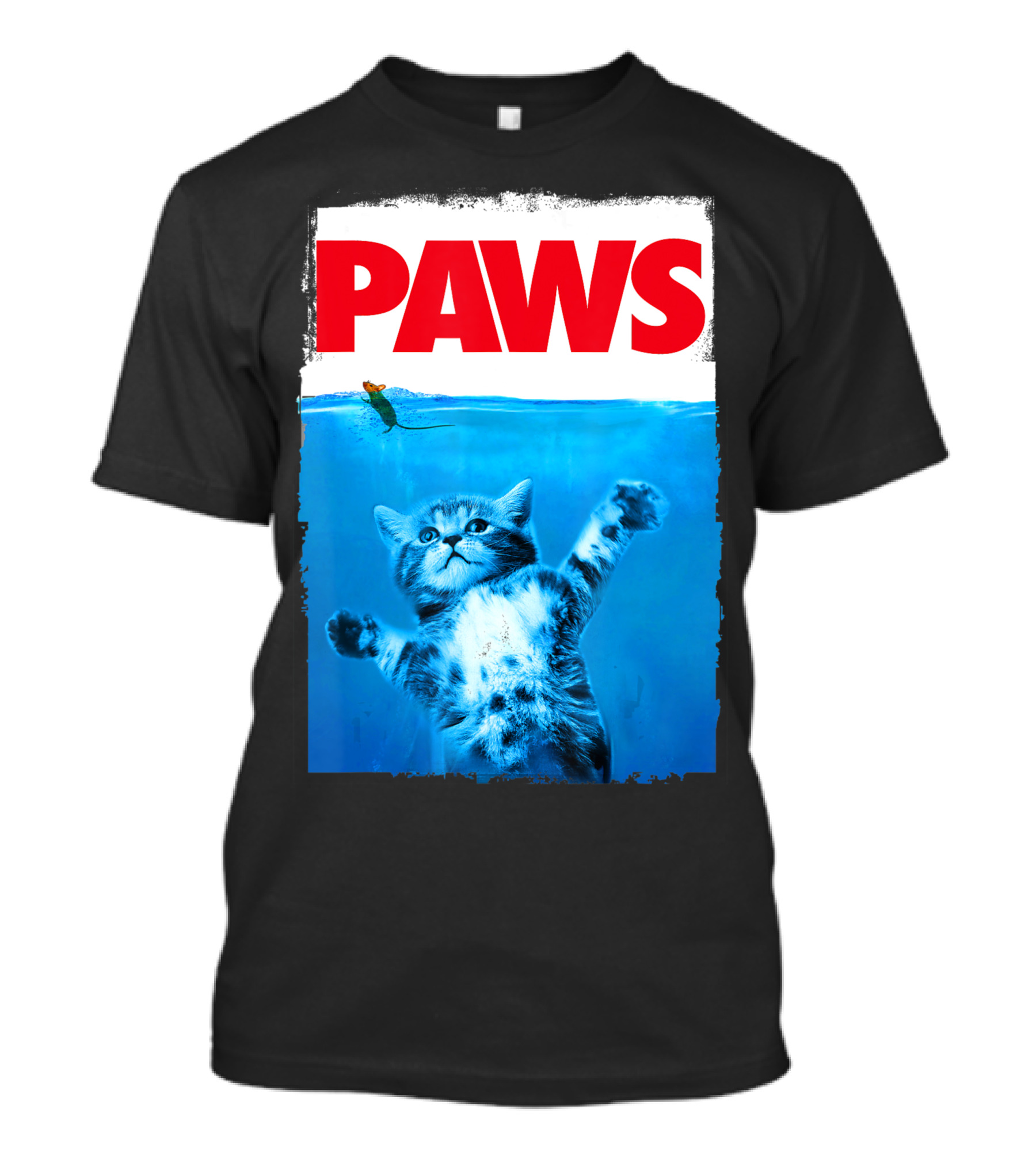 Paws Cat And Mouse Cute Cat Lover Top T-Shirt