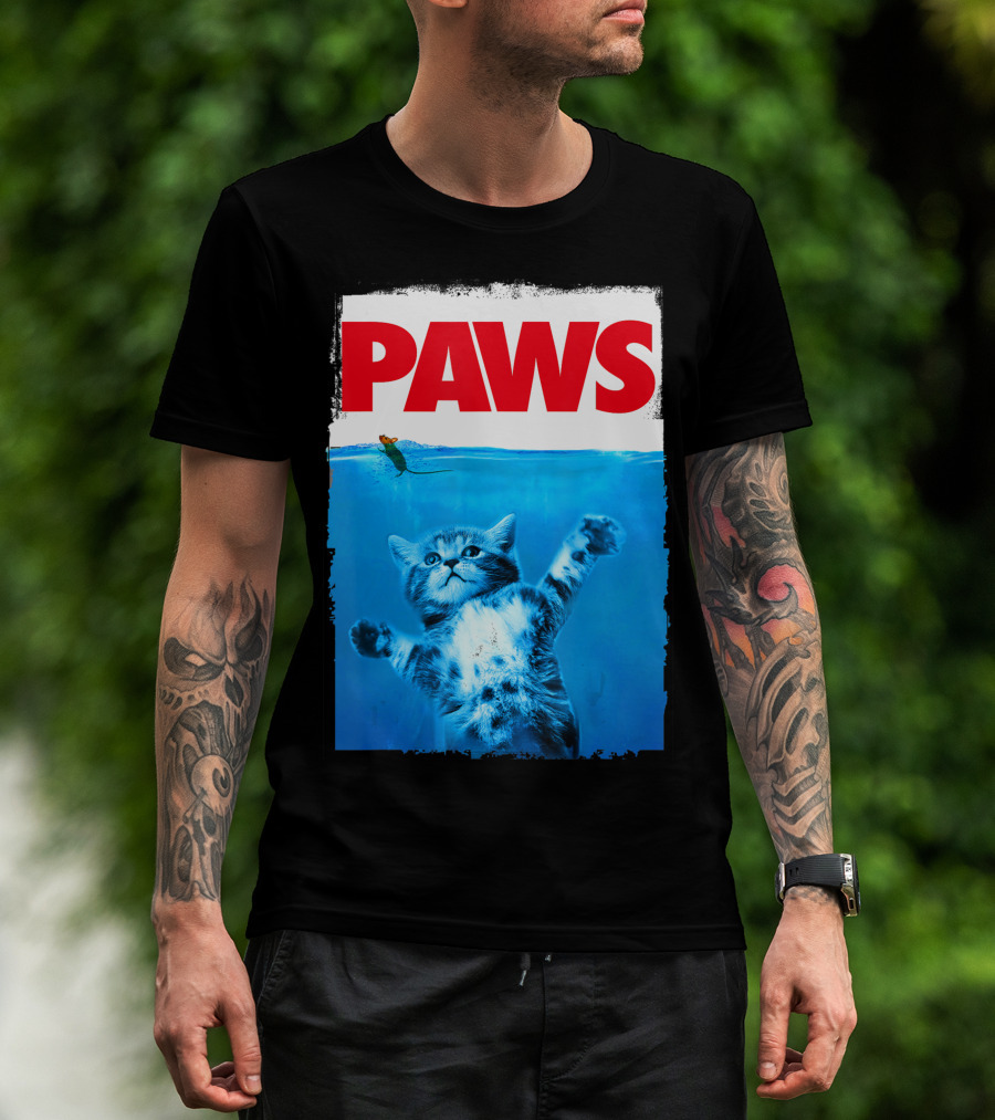 Paws Cat And Mouse Cute Cat Lover Top T-Shirt