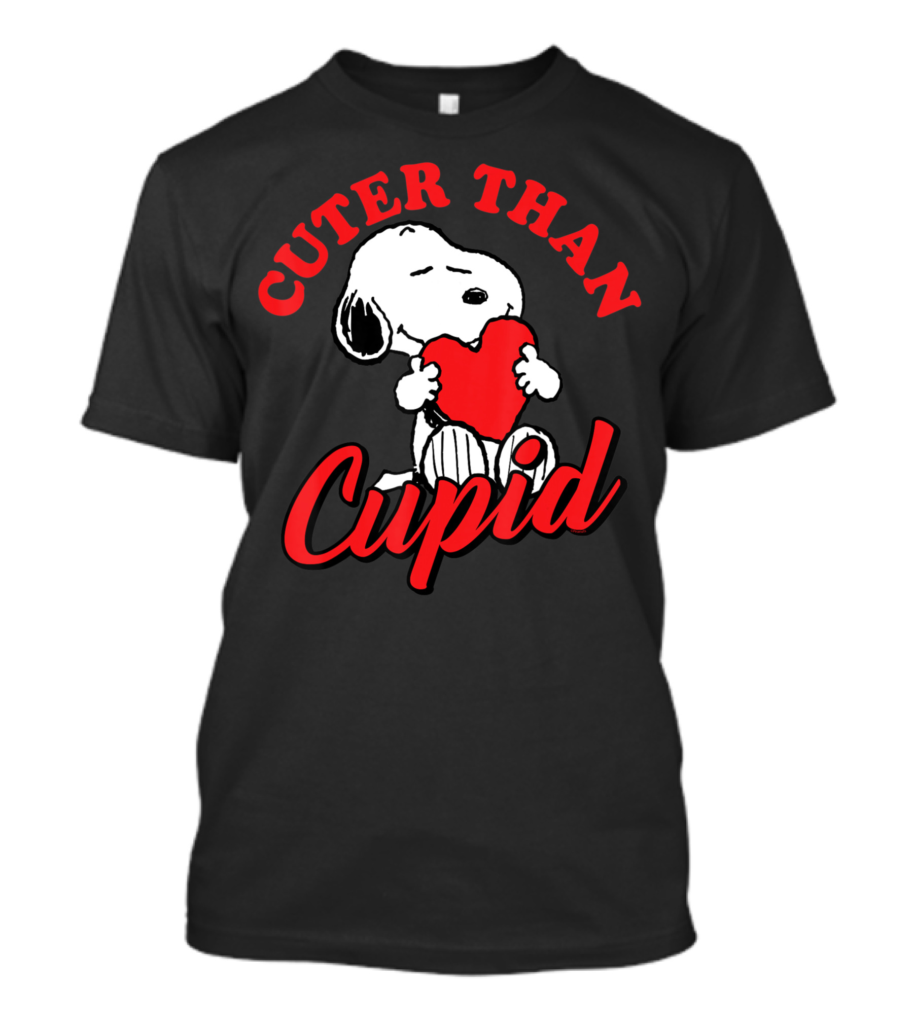 Cuter Than Cupid Peanuts Snoopy Valentines T-Shirt