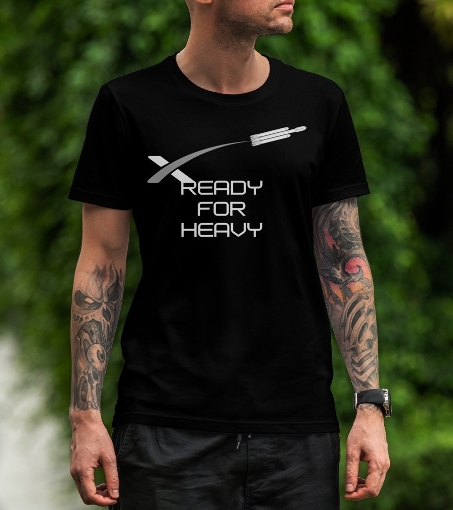 Ready For Heavy Space Launch Rocket Trajectory T-Shirt
