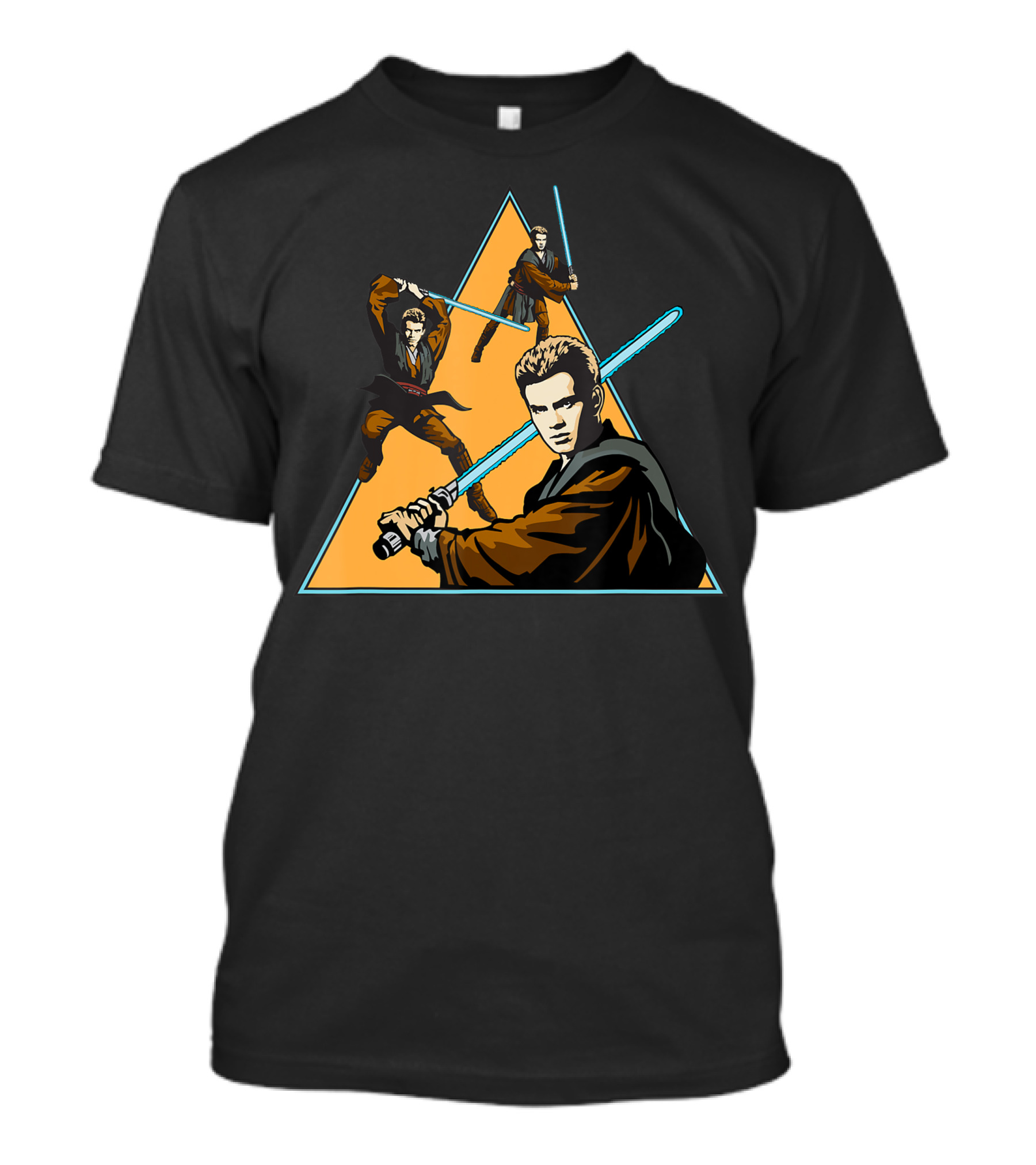 Star Wars Anakin Skywalker Jedi Lightsaber Action T-Shirt