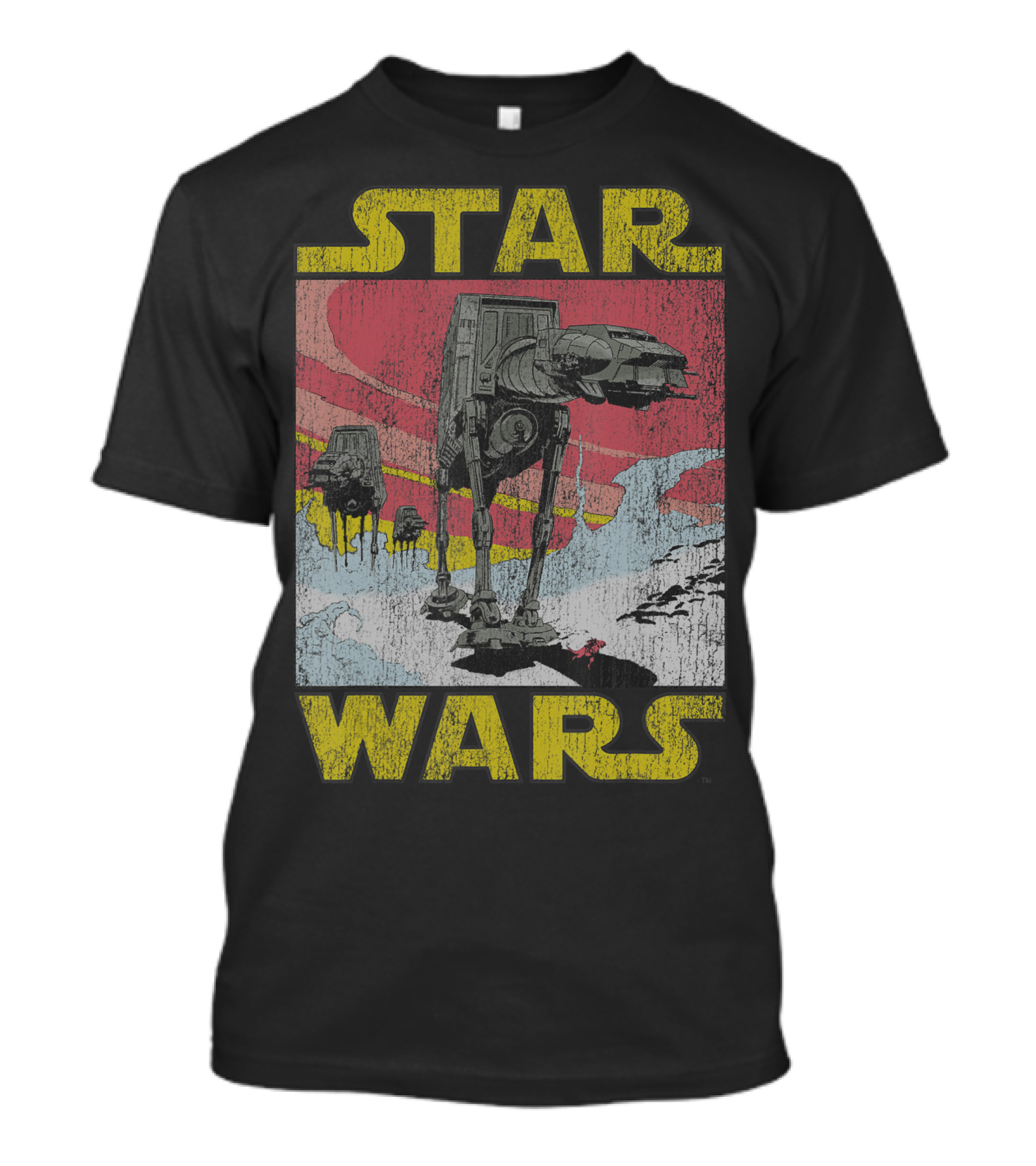 Star Wars AT-AT Walker Sunset Scene T-Shirt