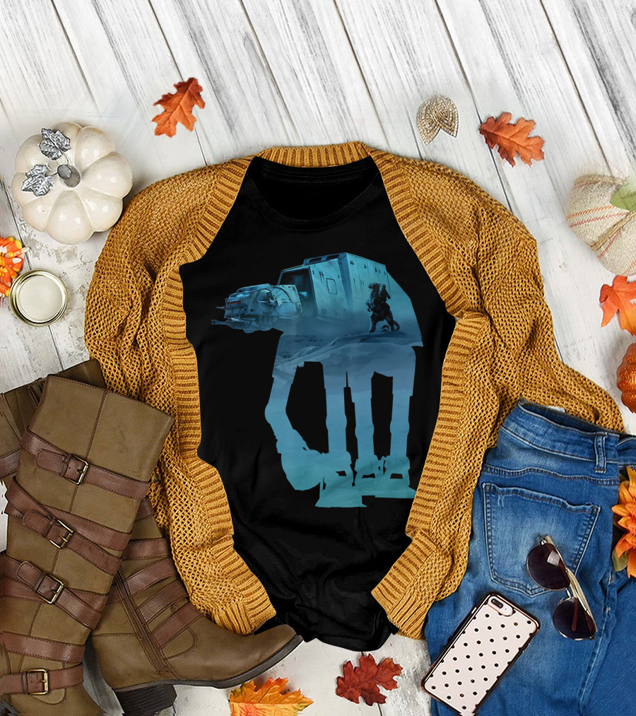 Star Wars AT-AT with Hoth Tauntaun Scene T-Shirt