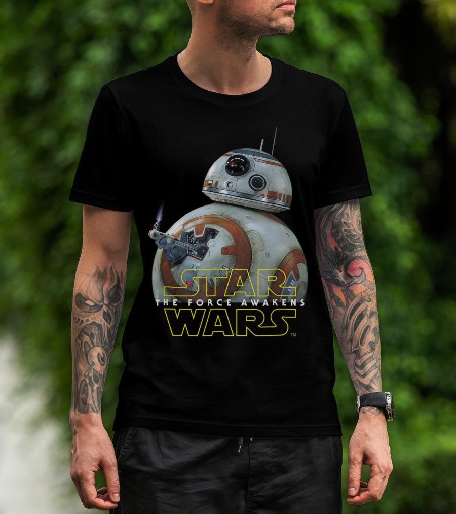 Star Wars The Force Awakens BB-8 Lighter Episode 7 T-Shirt