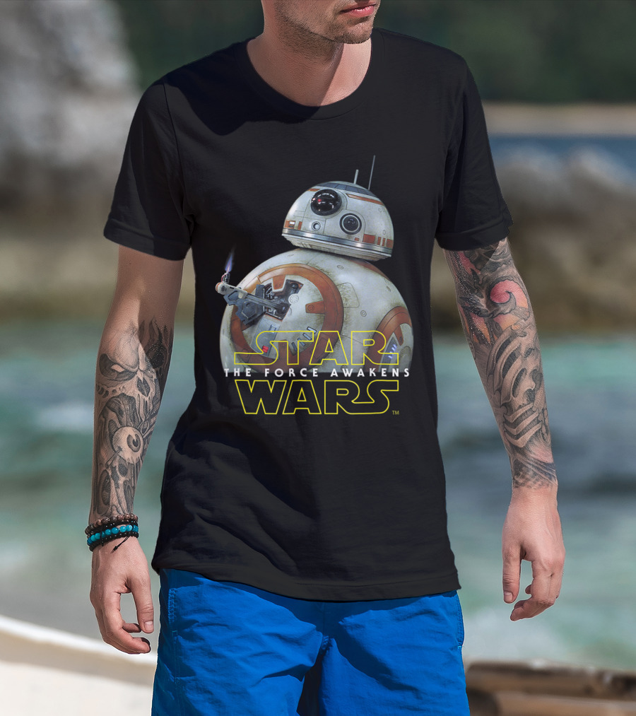 Star Wars The Force Awakens BB-8 Lighter Episode 7 T-Shirt
