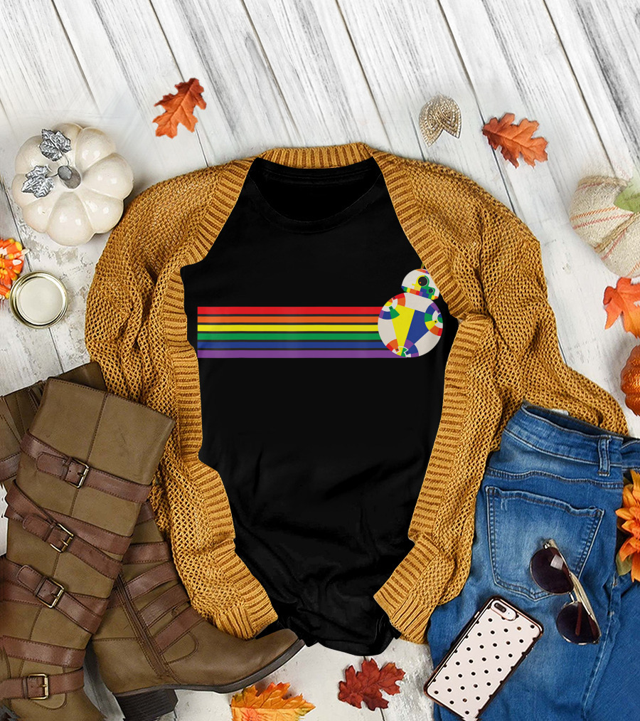 Star Wars BB-8 Rainbow Stripe Droid T-Shirt