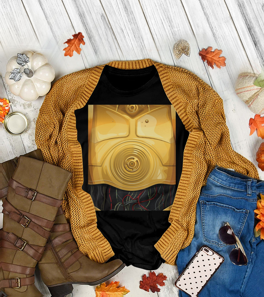 Star Wars C-3PO Droid Chestplate T-Shirt