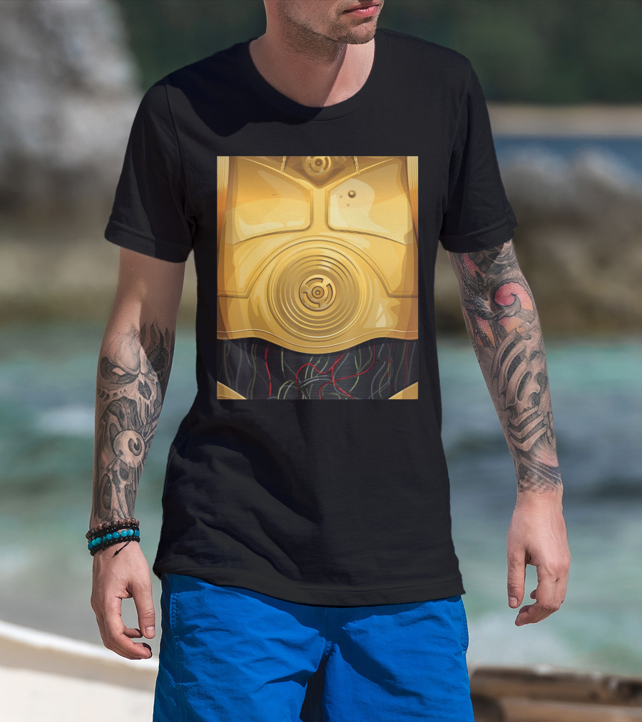 Star Wars C-3PO Droid Chestplate T-Shirt