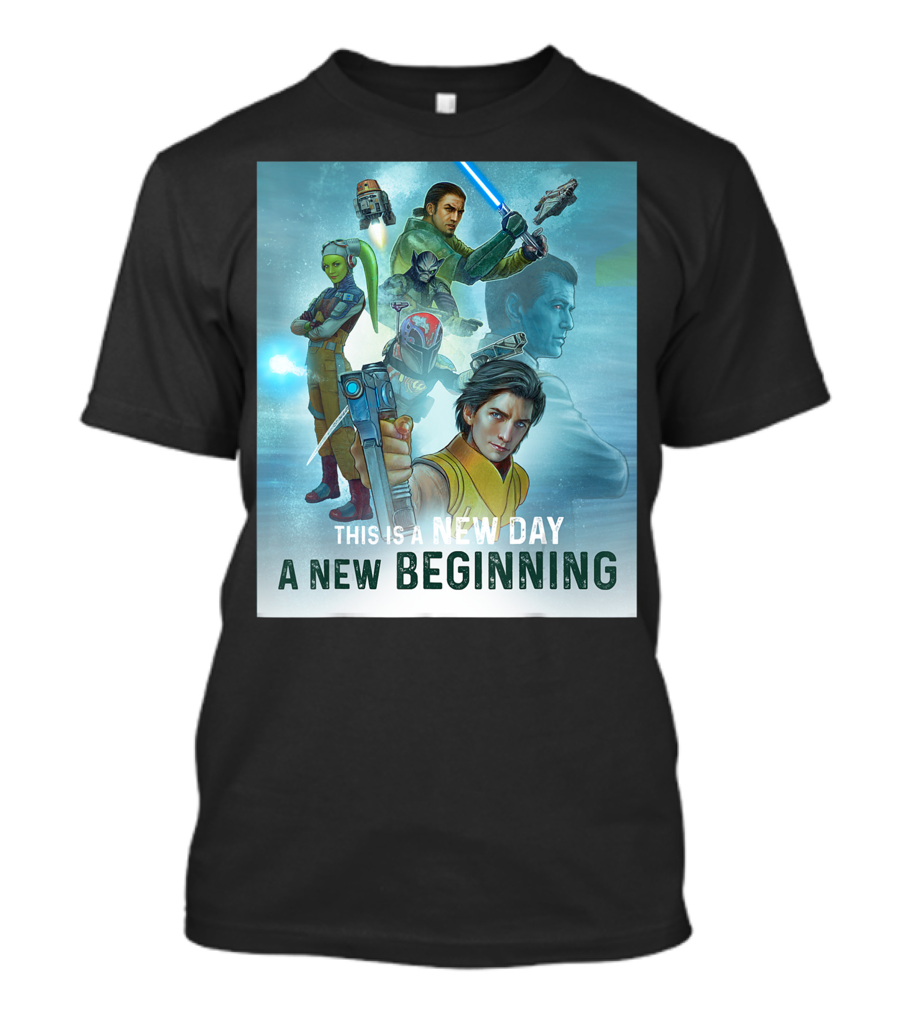 Star Wars Rebels Series New Day A New Beginning Mural T-Shirt