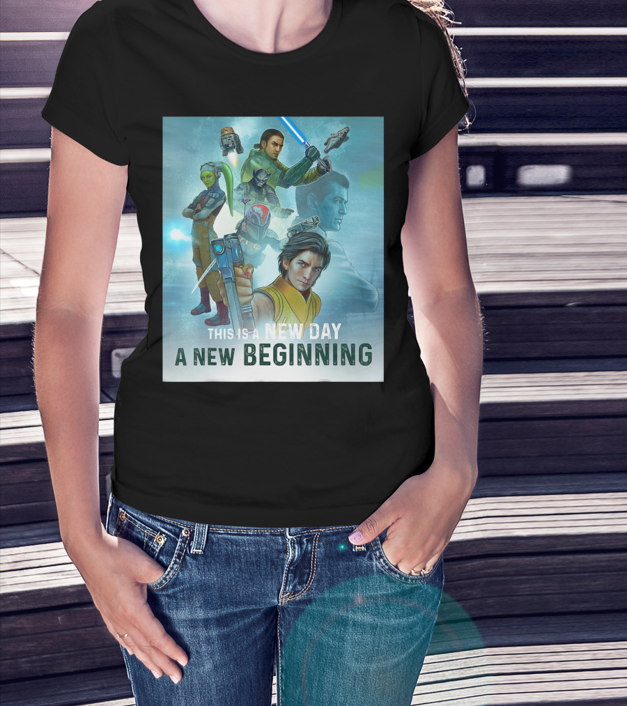 Star Wars Rebels Series New Day A New Beginning Mural T-Shirt