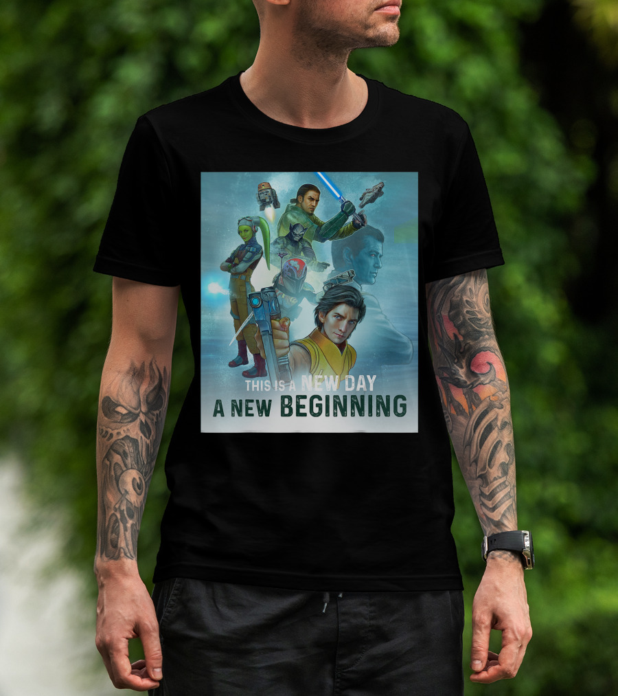 Star Wars Rebels Series New Day A New Beginning Mural T-Shirt