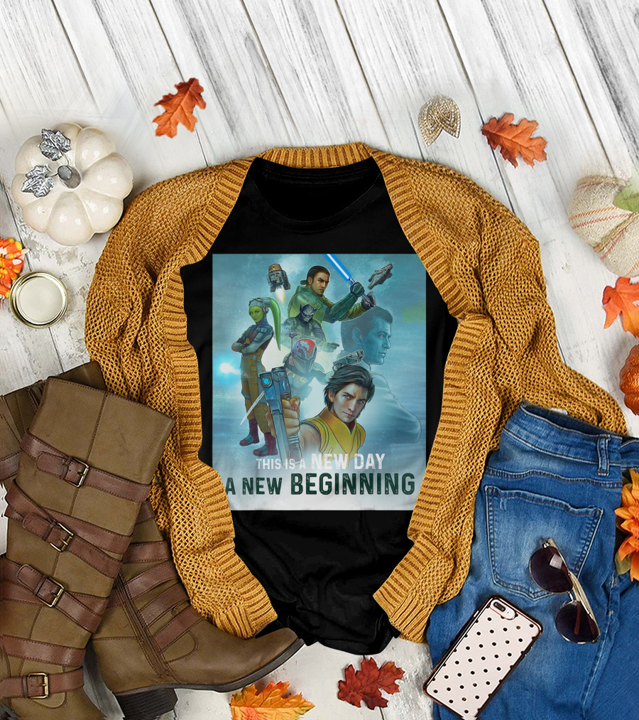 Star Wars Rebels Series New Day A New Beginning Mural T-Shirt