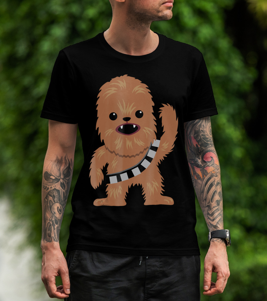 Star Wars Chewbacca Cartoon Cute Chewie Character T-Shirt