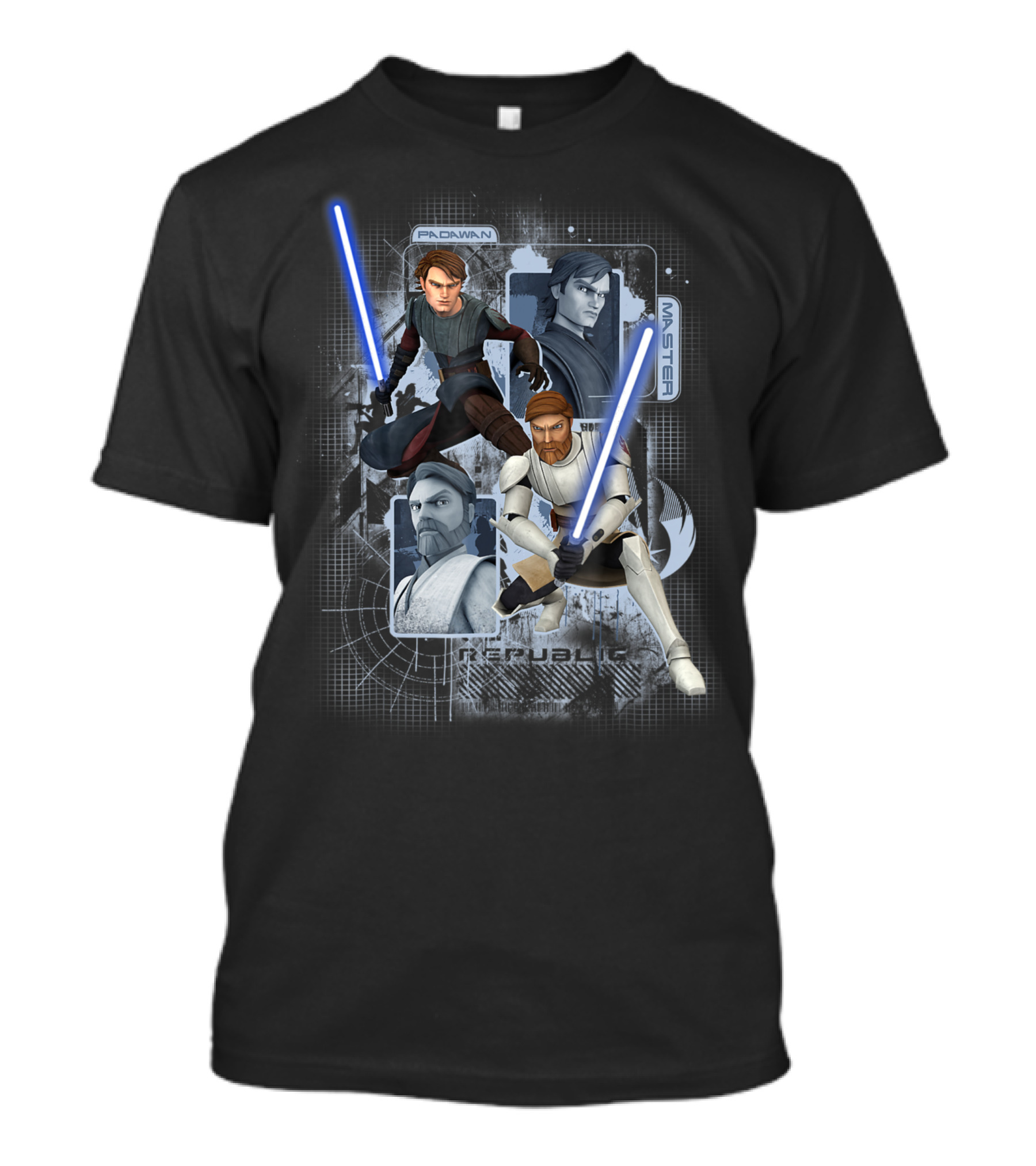 Star Wars Clone Wars Padawan Master Republic T-Shirt