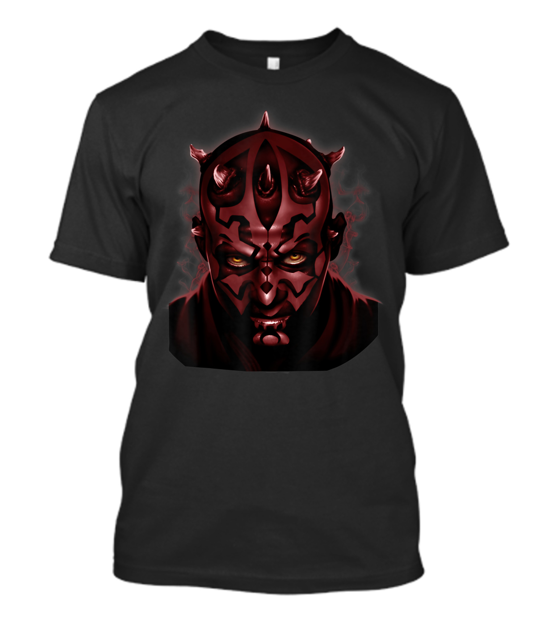 Star Wars Darth Maul Face Close-Up Dark Horned Sith Lord T-Shirt