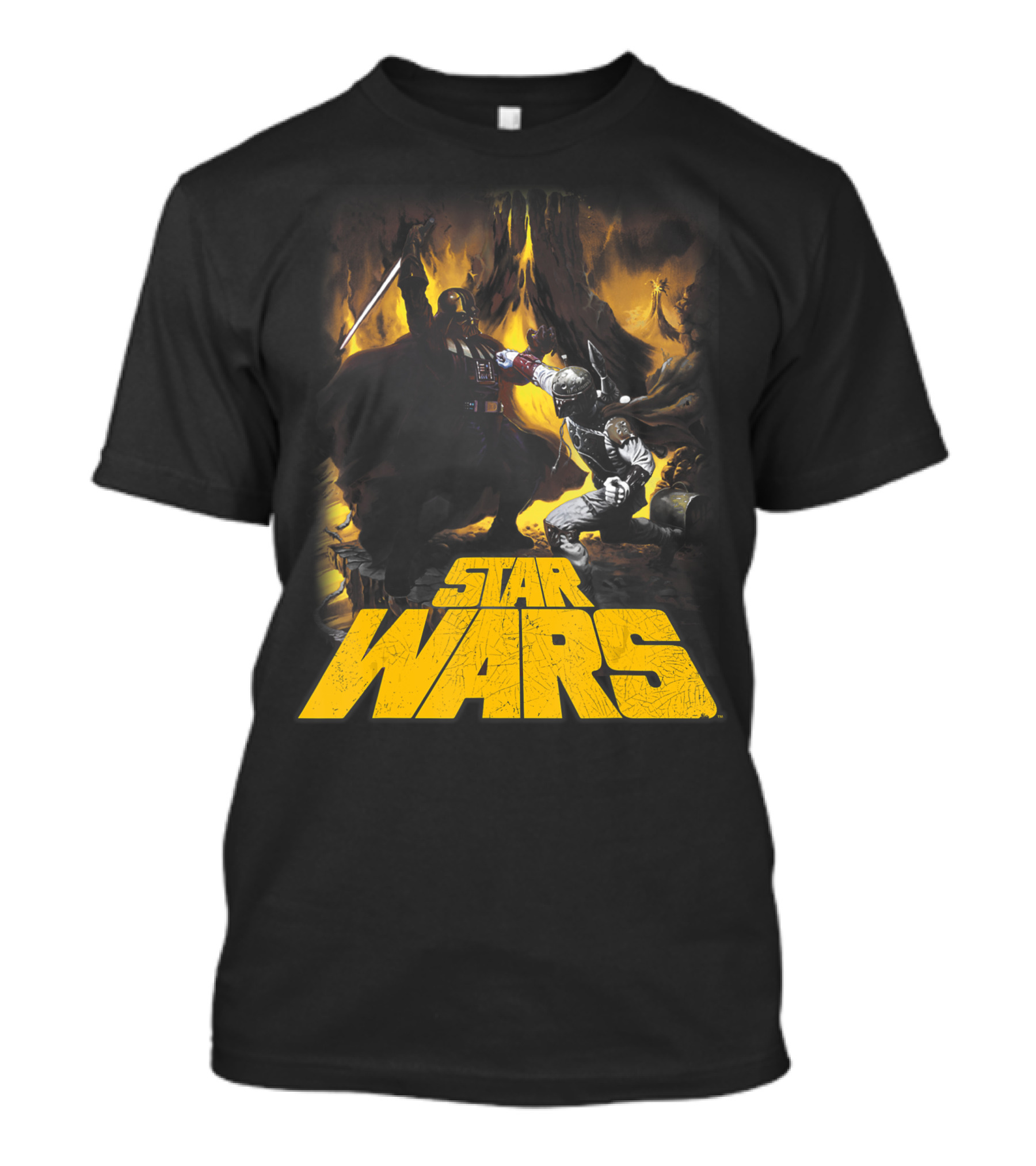 Star Wars Darth Vader Boba Fett Epic Showdown Alternate Universe T-Shirt
