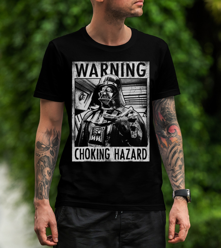 WARNING Star Wars Darth Vader Choking Hazard T-Shirt