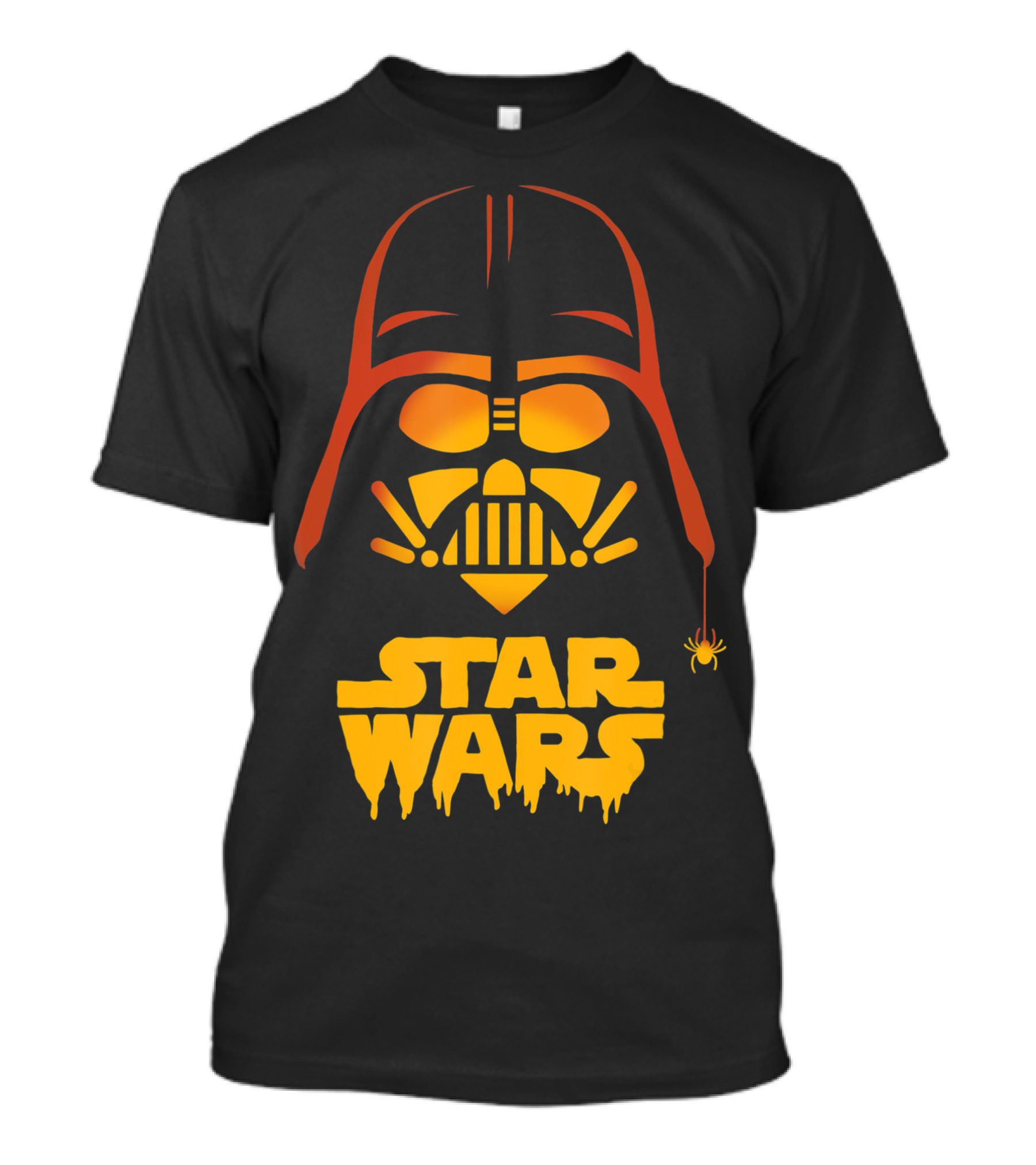 Star Wars Darth Vader Halloween Jack O Lantern Spider T-Shirt