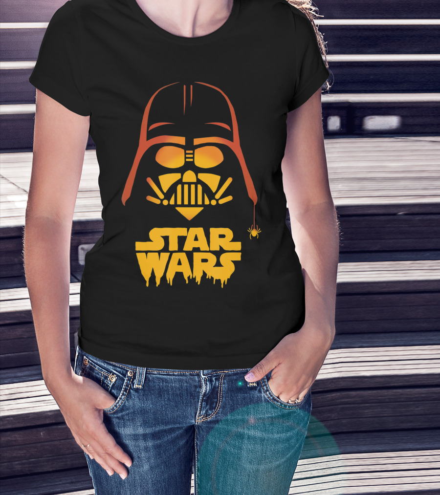 Star Wars Darth Vader Halloween Jack O Lantern Spider T-Shirt