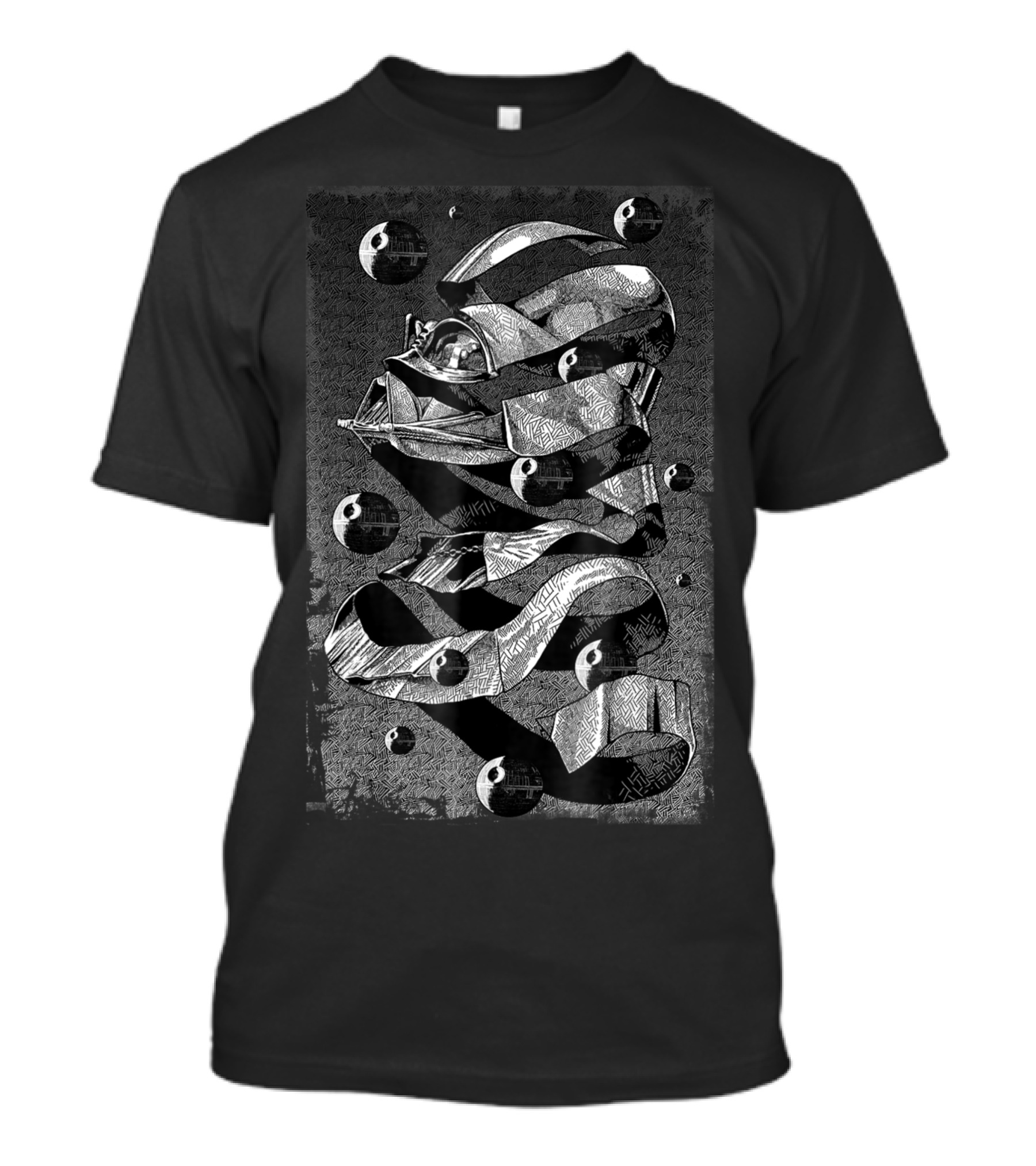 Star Wars Darth Vader MC Escher Style Death Star Illusion T-Shirt