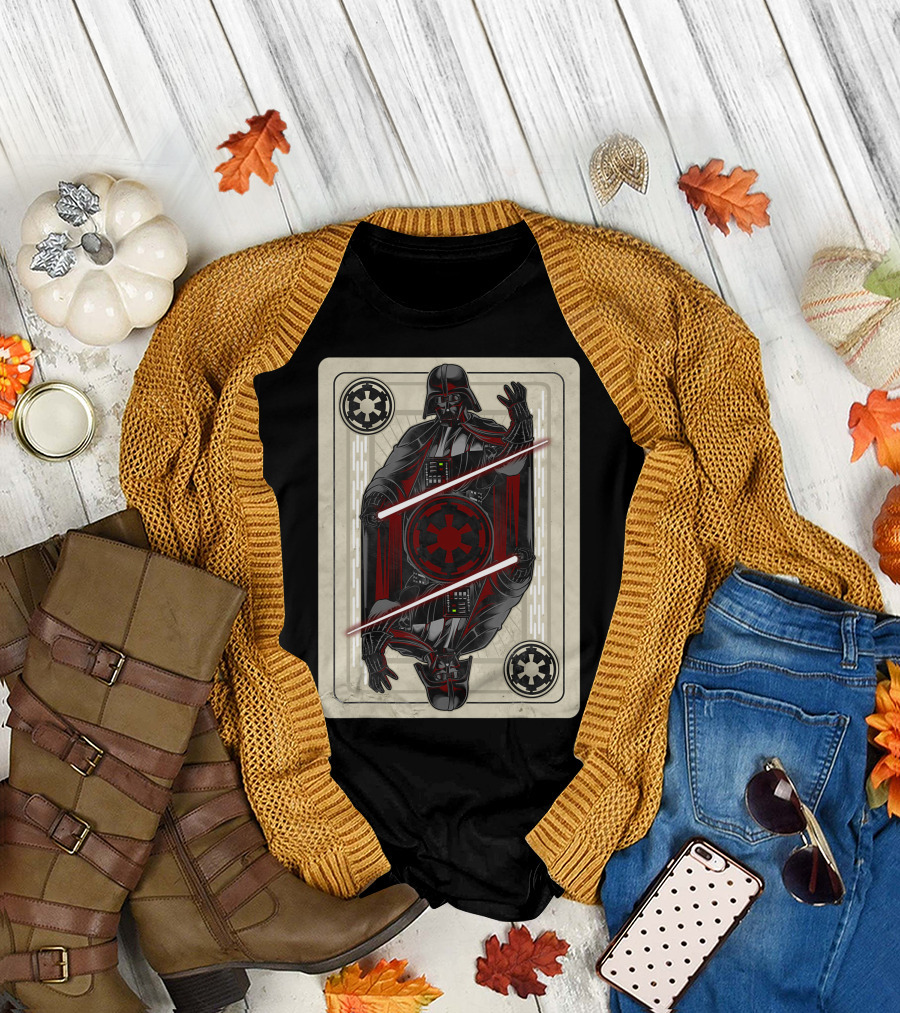 Star Wars Darth Vader Imperial Emblem Playing Card T-Shirt