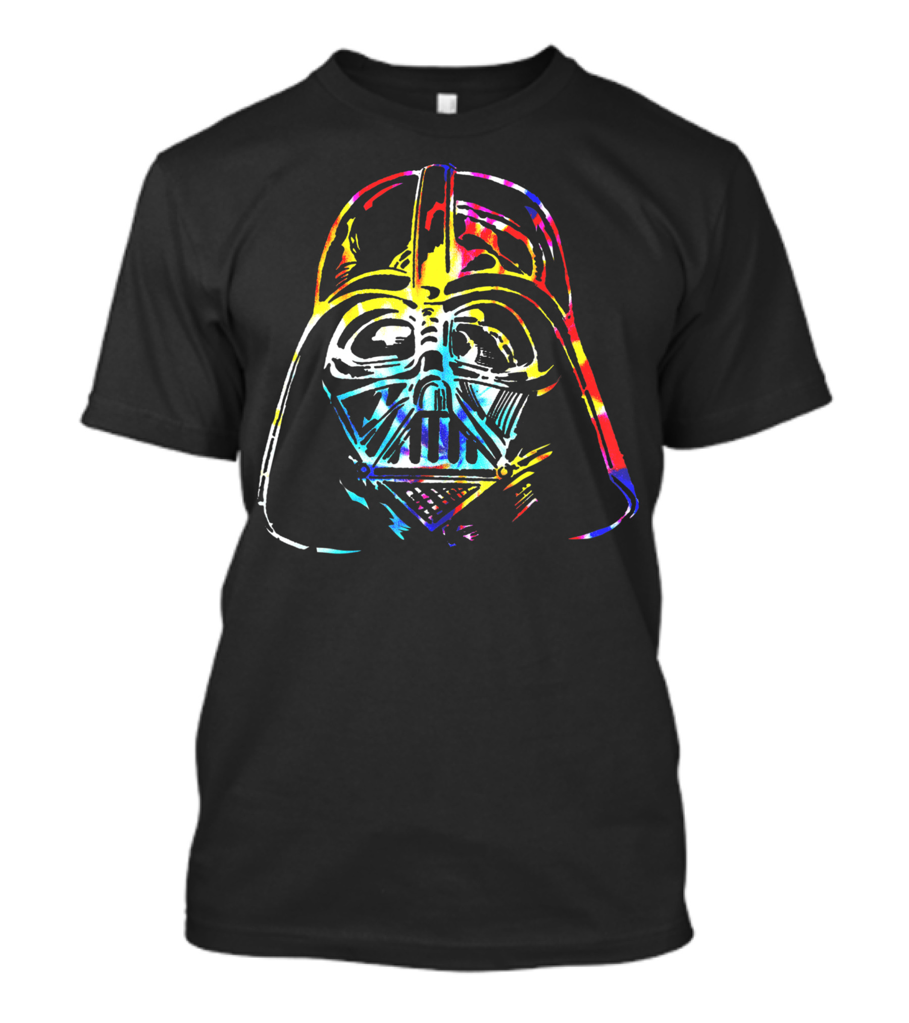 Star Wars Darth Vader Groovy Tie-Dye Colorful Helmet T-Shirt