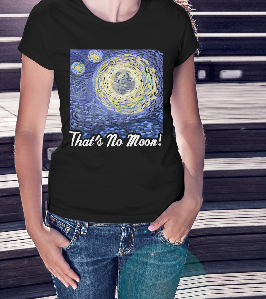 Star Wars Death Starry Night That's No Moon Van Gogh T-Shirt