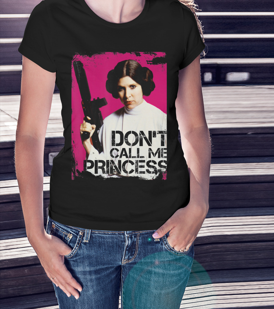 Star Wars Don't Call Me Princess Leia Bold Attitude Rebel Blaster T-Shirt