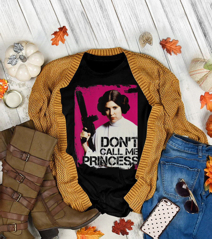 Star Wars Don't Call Me Princess Leia Bold Attitude Rebel Blaster T-Shirt