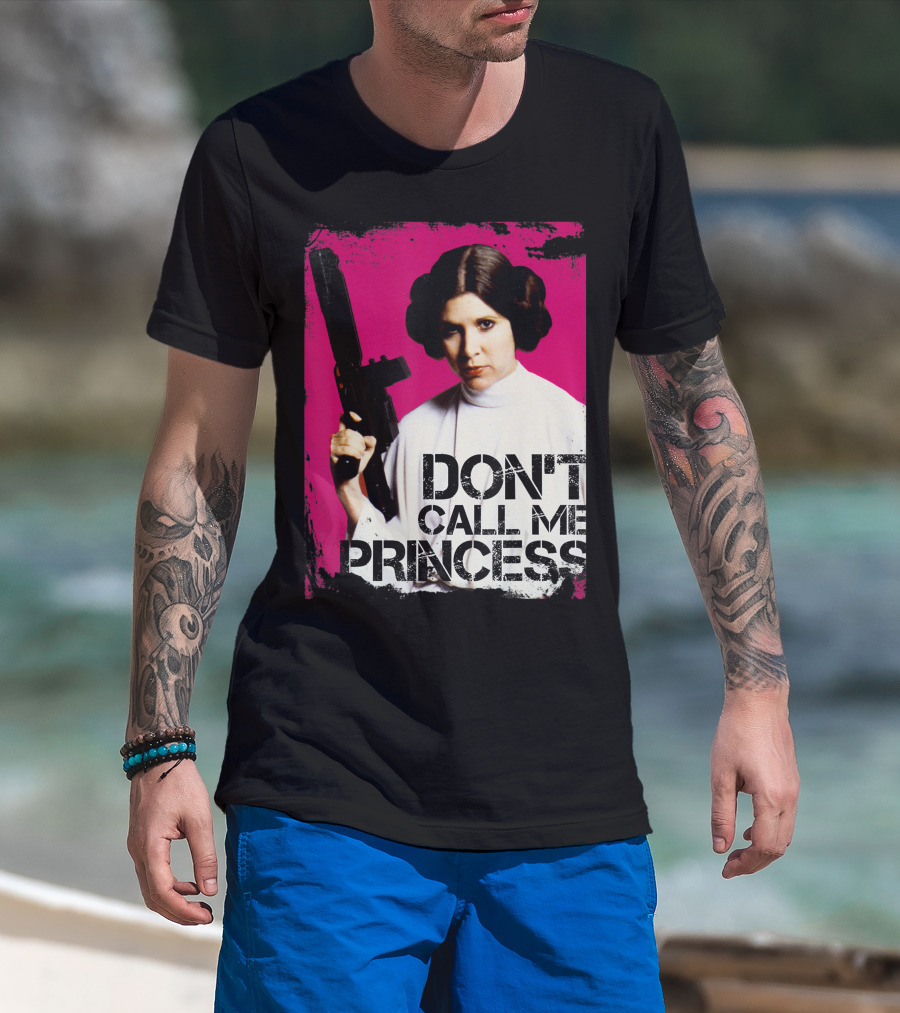 Star Wars Don't Call Me Princess Leia Bold Attitude Rebel Blaster T-Shirt