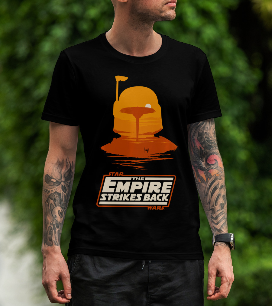 Star Wars The Empire Strikes Back Cloud City Boba Fett Iconic Scene T-Shirt