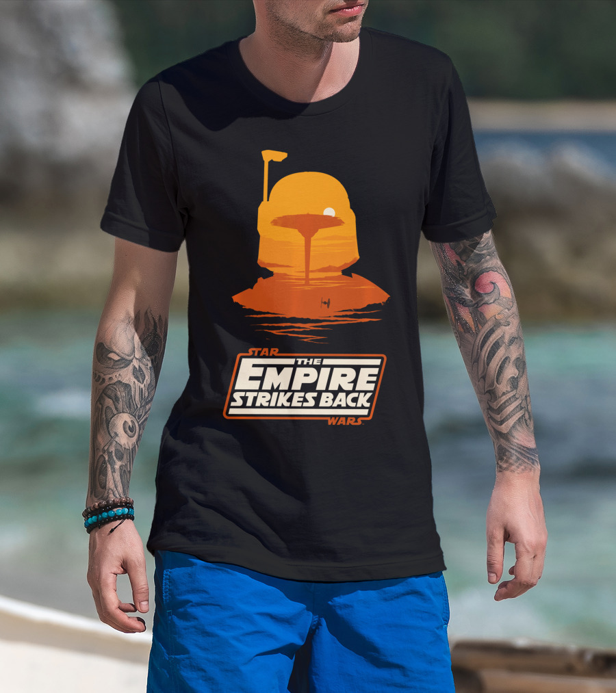 Star Wars The Empire Strikes Back Cloud City Boba Fett Iconic Scene T-Shirt