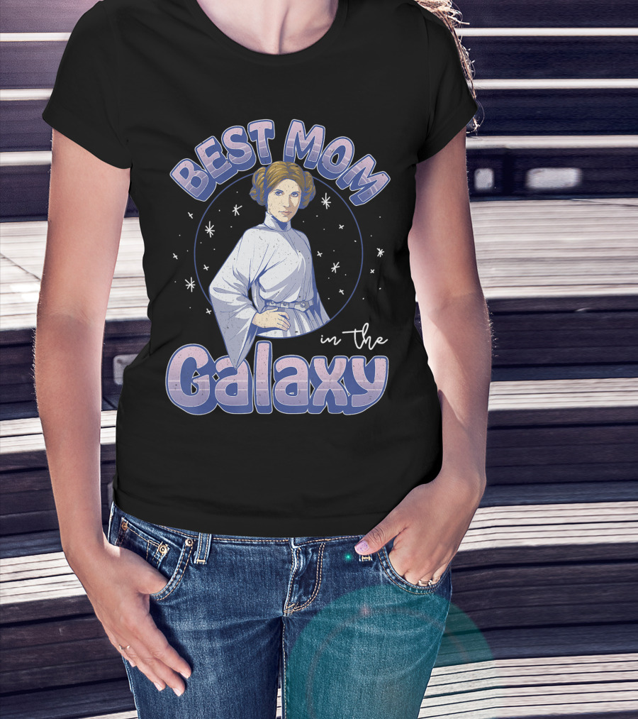 Star Wars Best Mom In The Galaxy Princess Leia T-Shirt