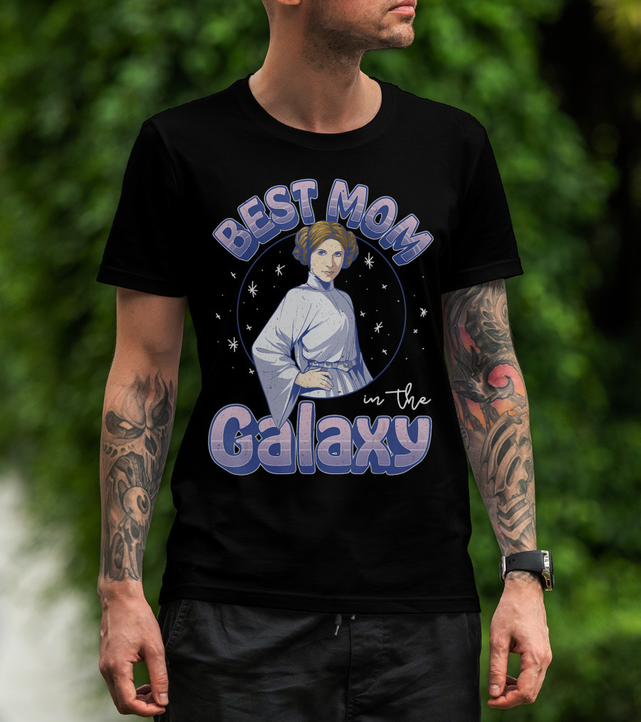 Star Wars Best Mom In The Galaxy Princess Leia T-Shirt
