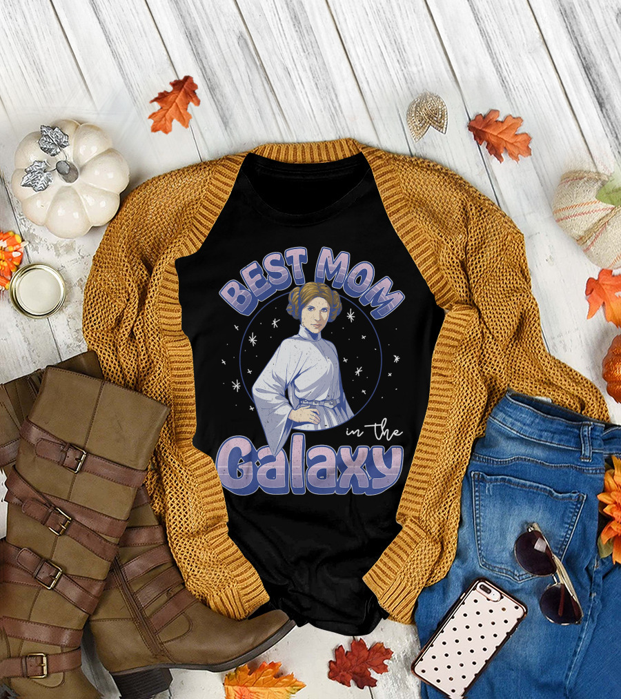 Star Wars Best Mom In The Galaxy Princess Leia T-Shirt