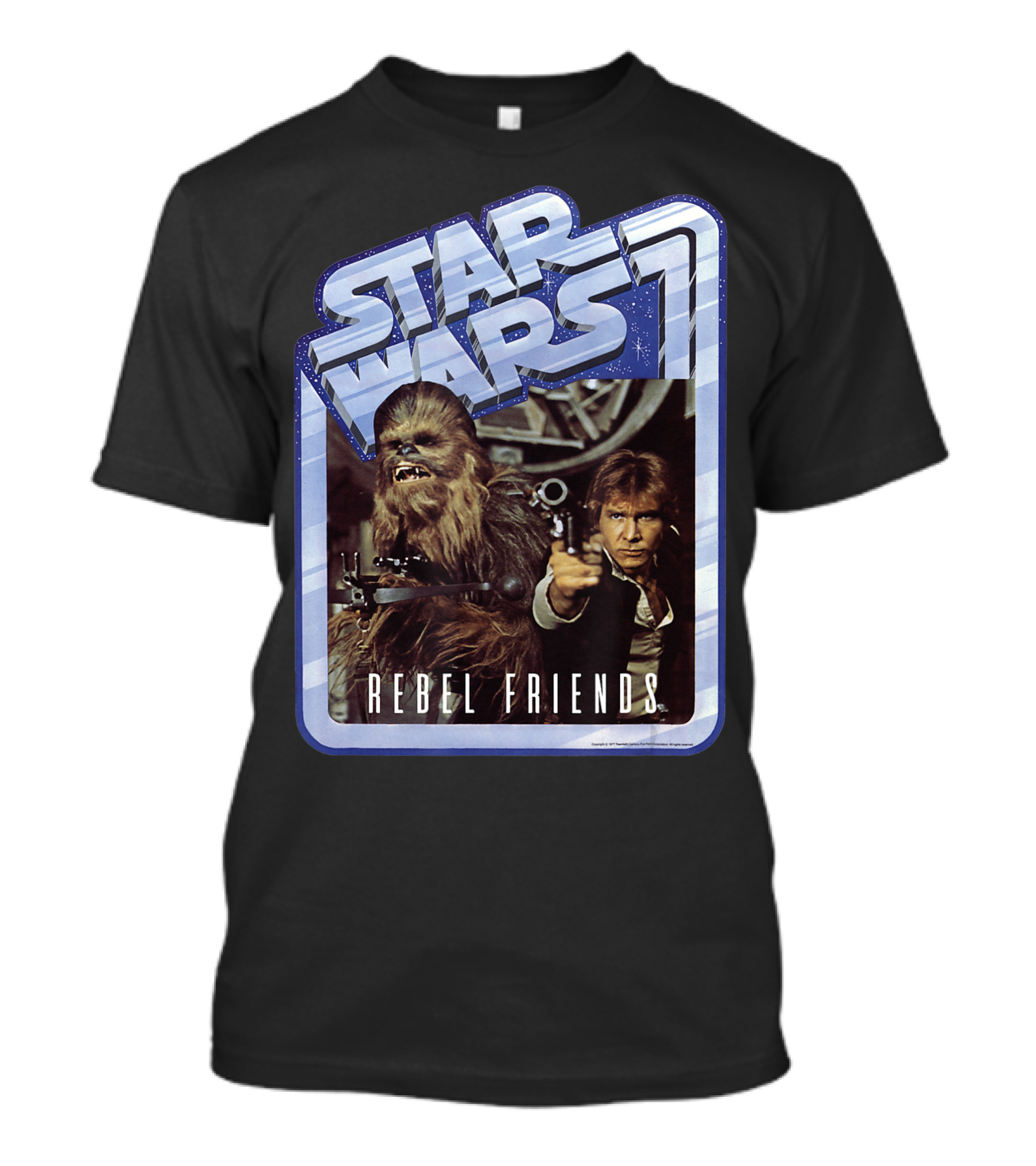 Star Wars Chewbacca And Han Solo Rebel Friends T-Shirt