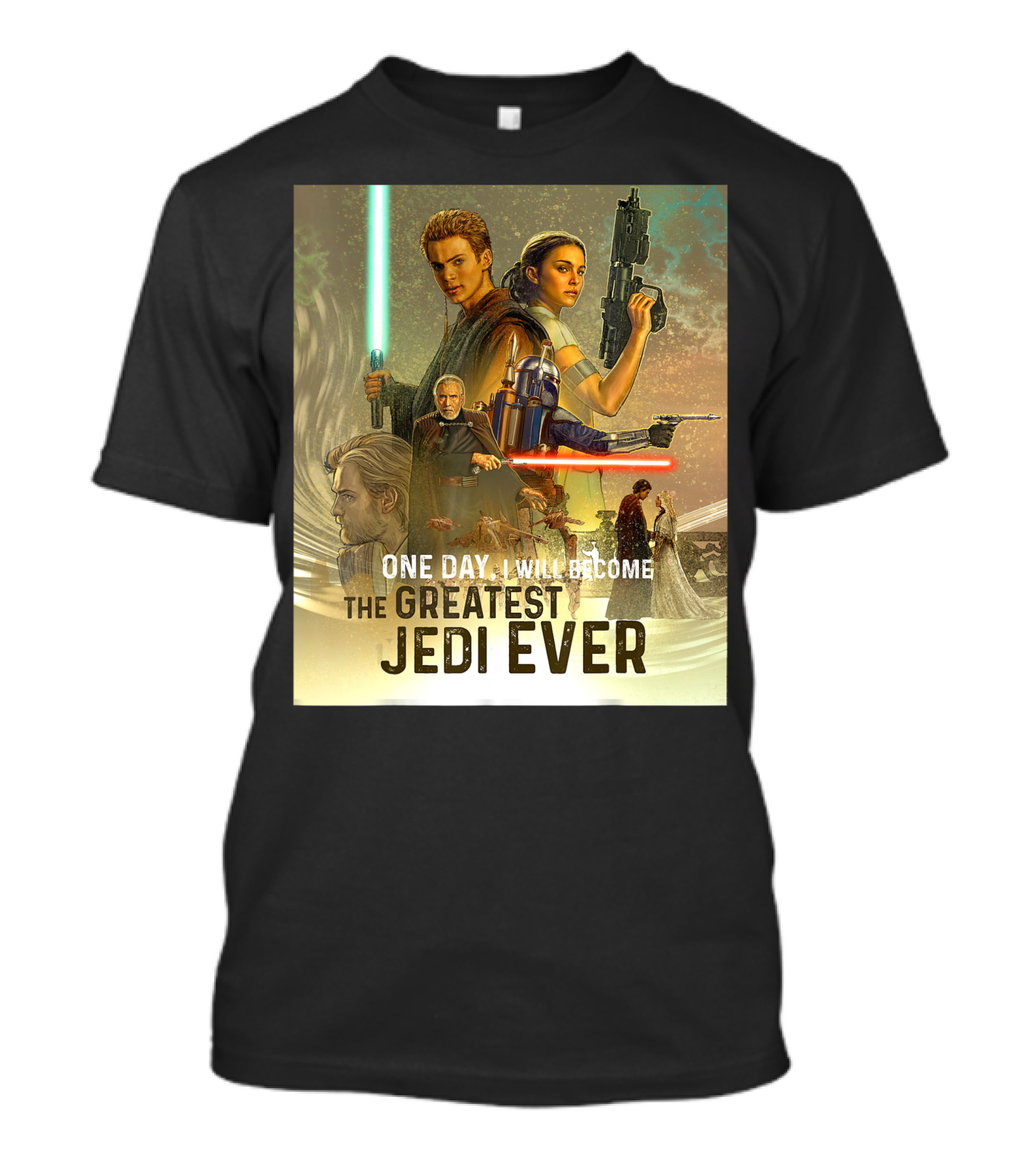 Star Wars Celebration Attack Of The Clones One Day I Will Become The Greatest Jedi Ever T-Shirt